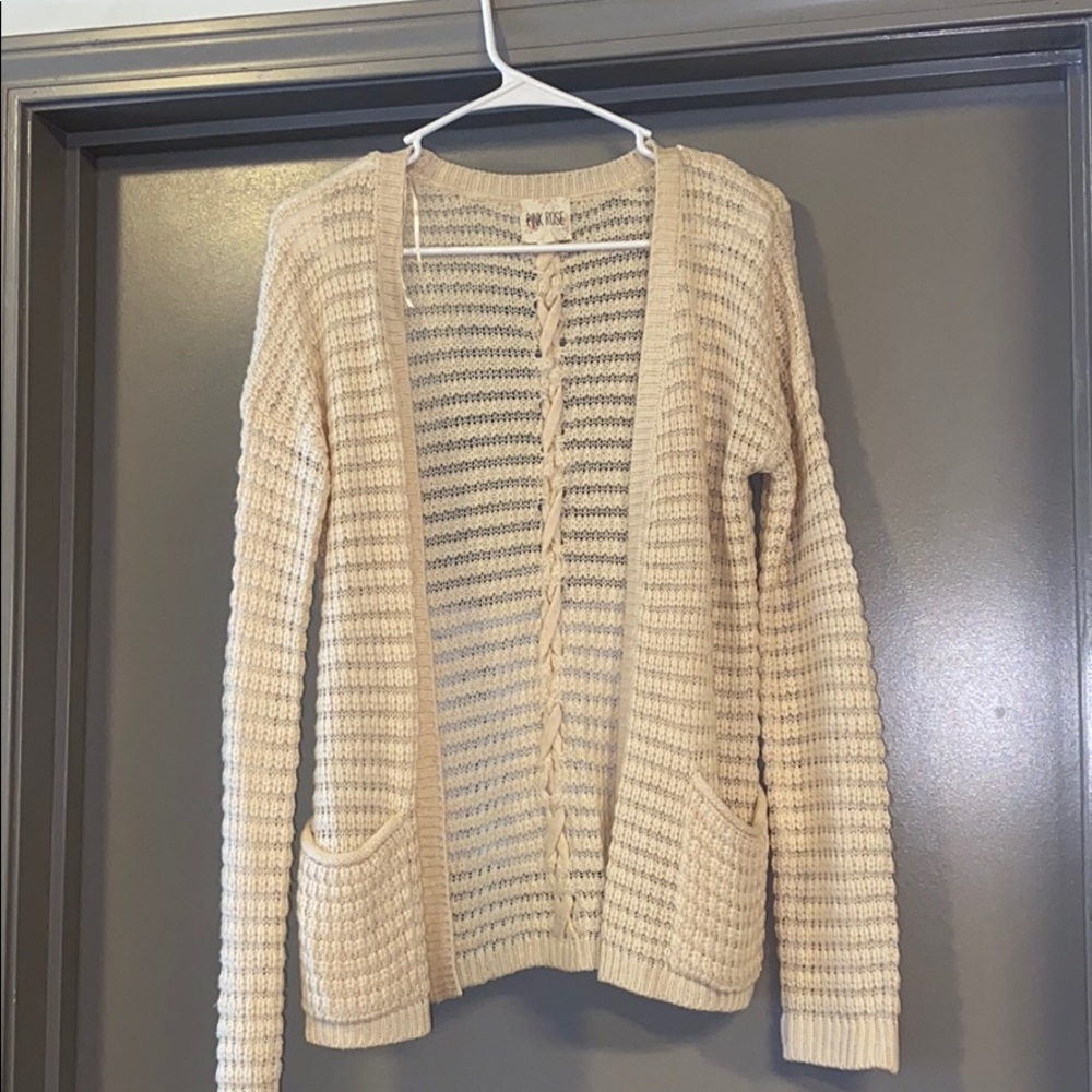 Chunky sweater cardigan